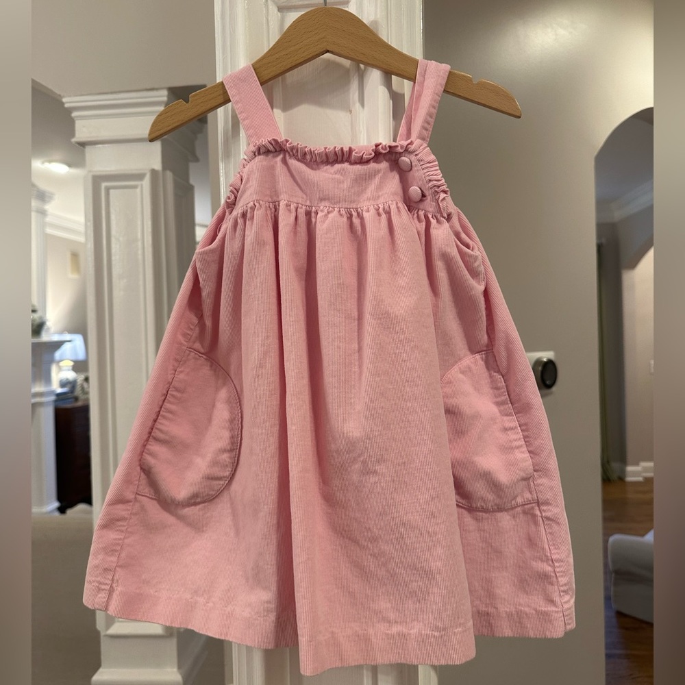 Little English Pink Corduroy Dress 2T